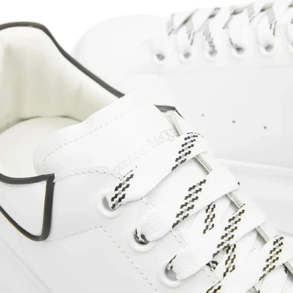 Alexander McQueen Heel Tab 'White & Black'
