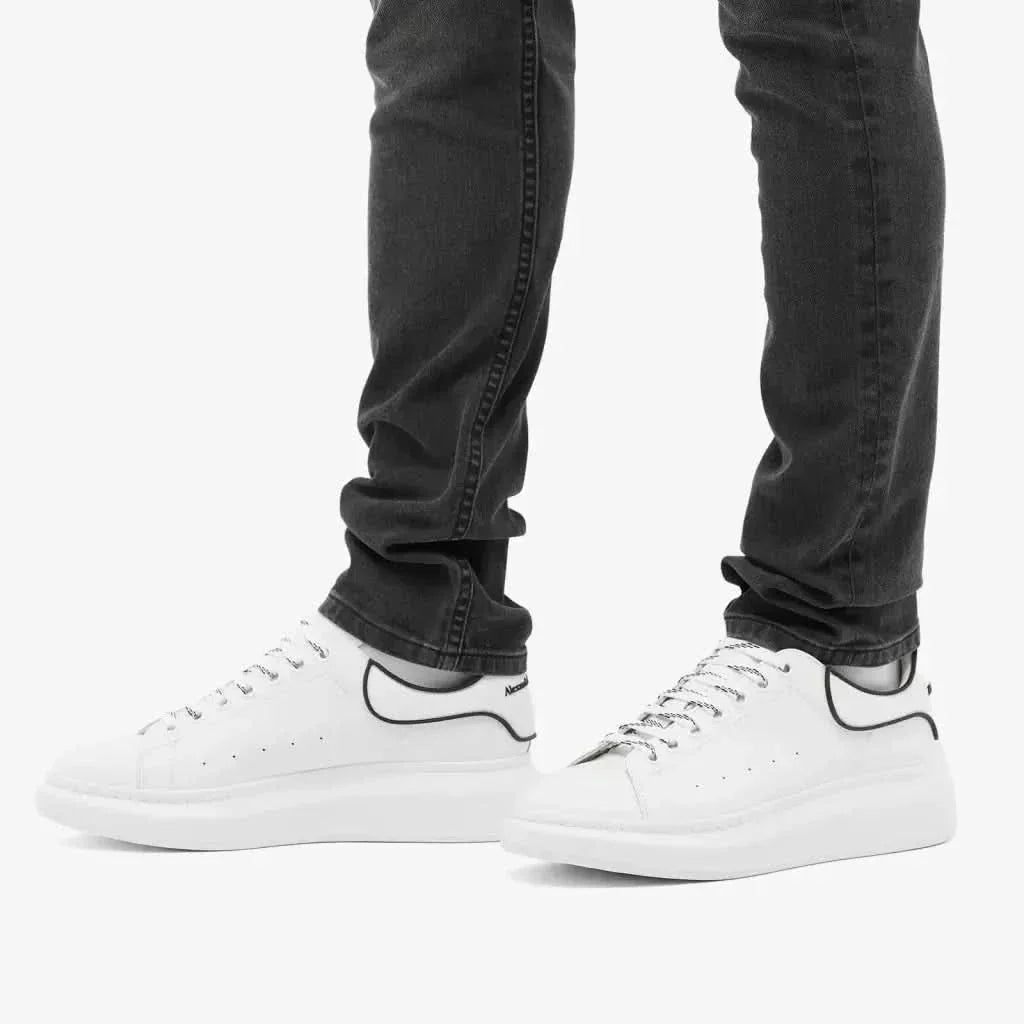 Alexander McQueen Heel Tab 'White & Black'