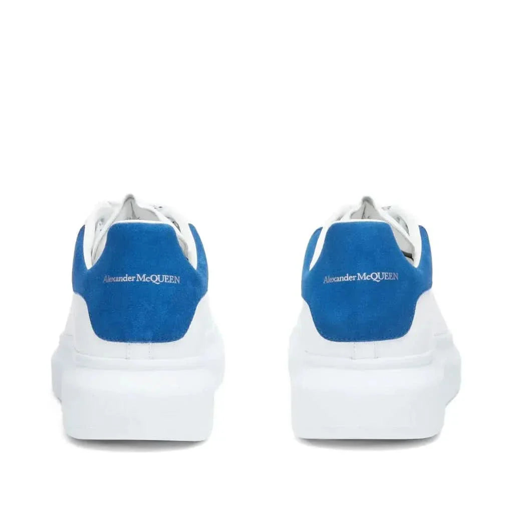 Alexander McQueen Heel Tab 'White & Navy'