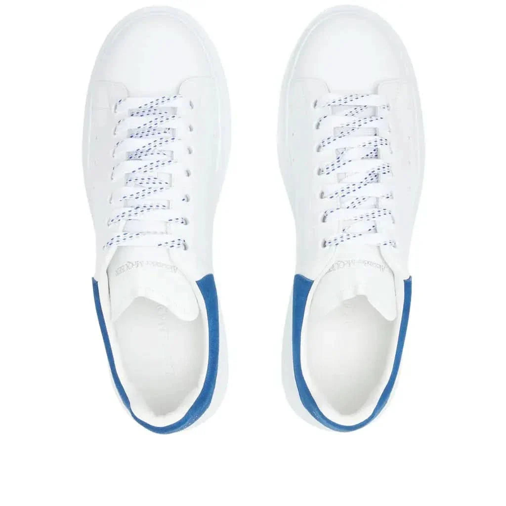 Alexander McQueen Heel Tab 'White & Navy'