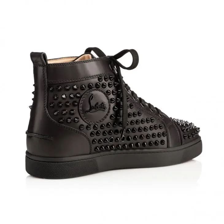 Louboutin Louis Spikes "Calf leather and spikes - Black"