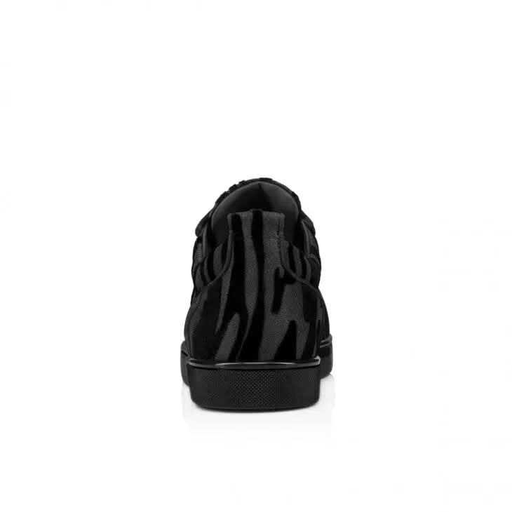 Louboutin Louis Junior "Velvet Quagga - Black"