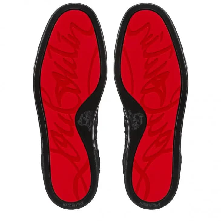 Louboutin Louis Junior "Velvet Quagga - Black"