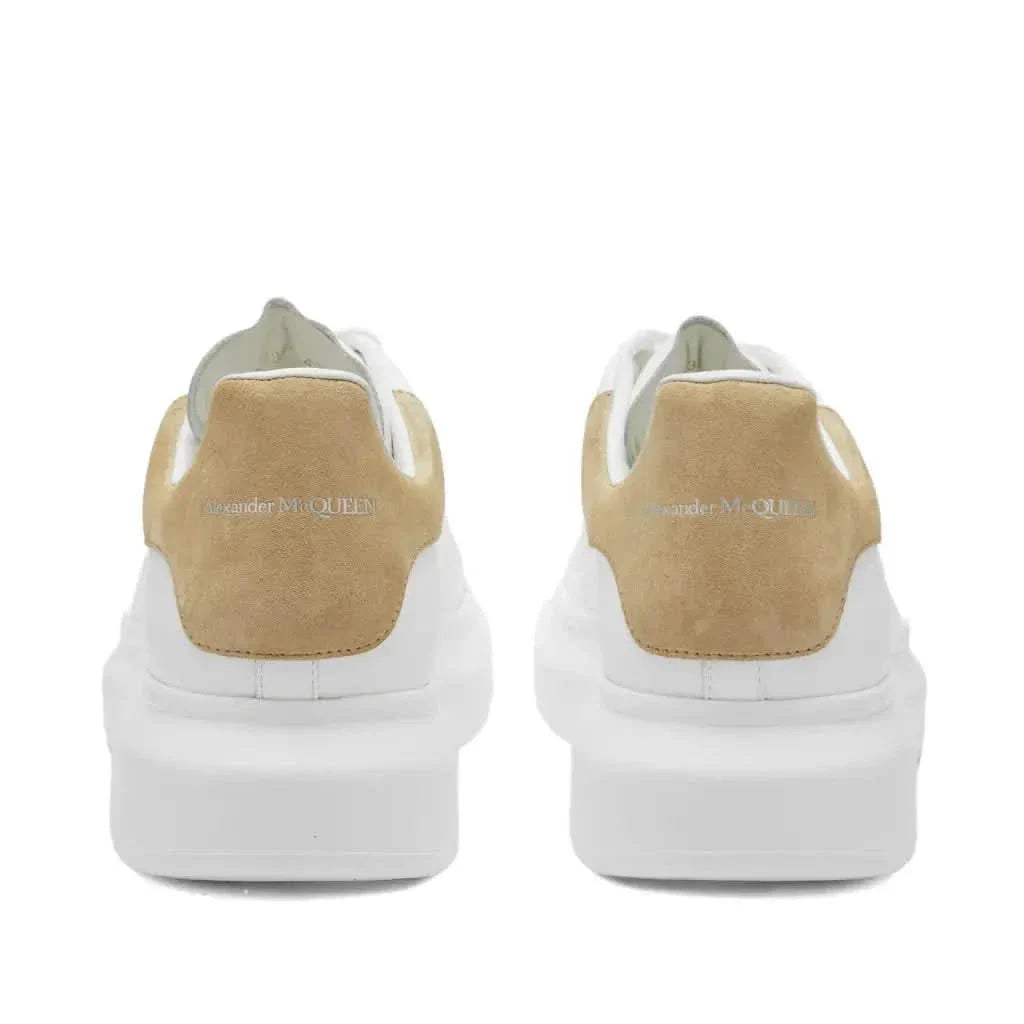 Alexander McQueen Heel Tab 'White & Beige'