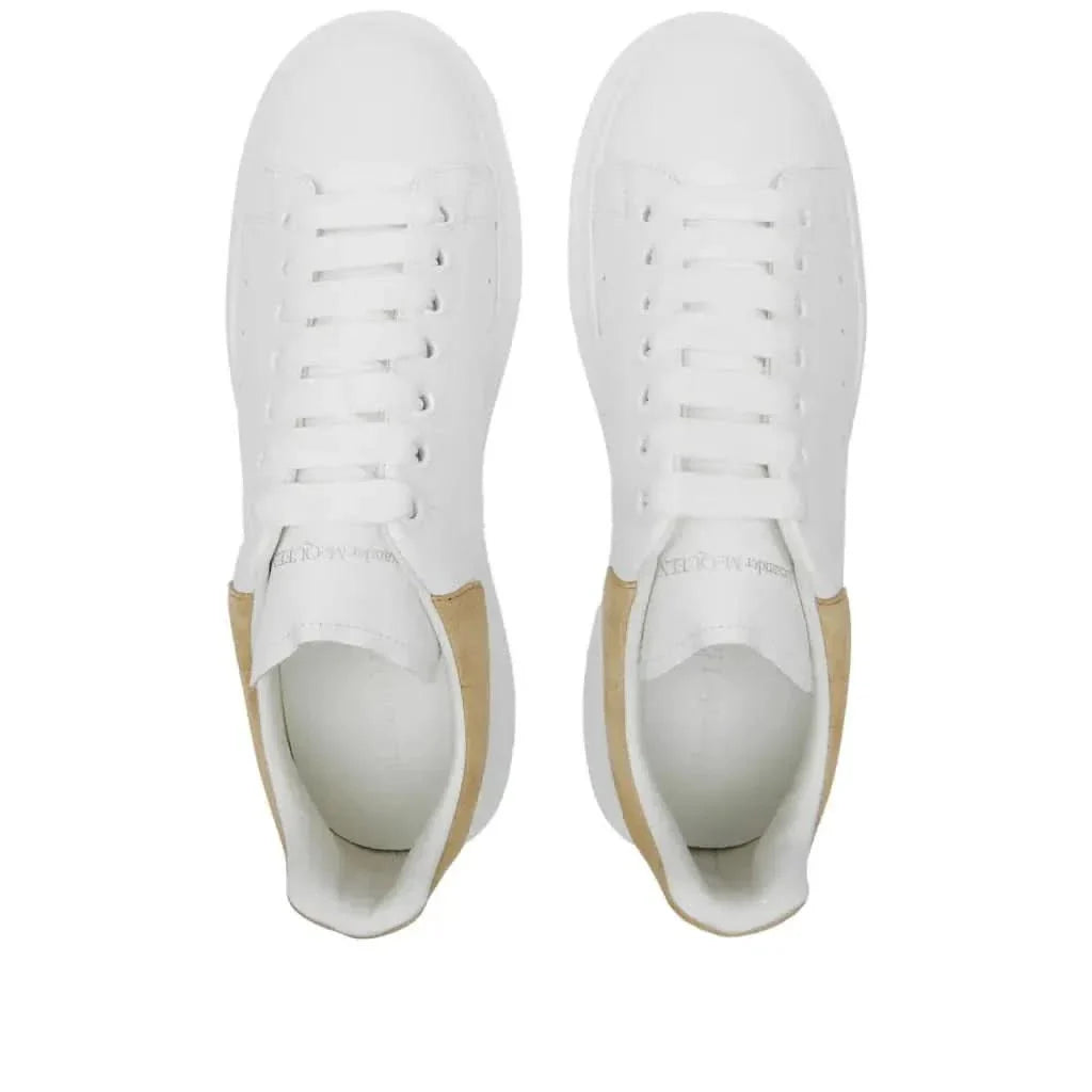 Alexander McQueen Heel Tab 'White & Beige'