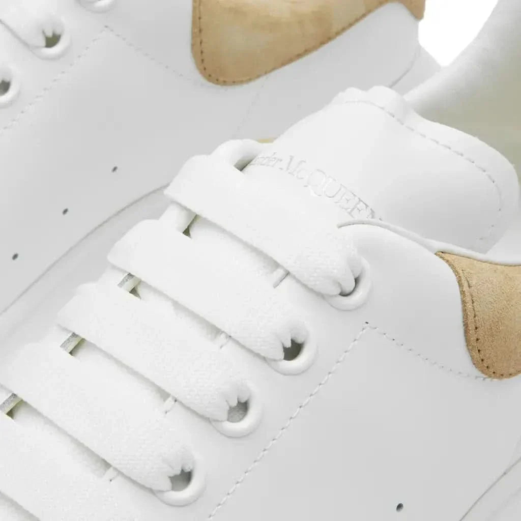 Alexander McQueen Heel Tab 'White & Beige'
