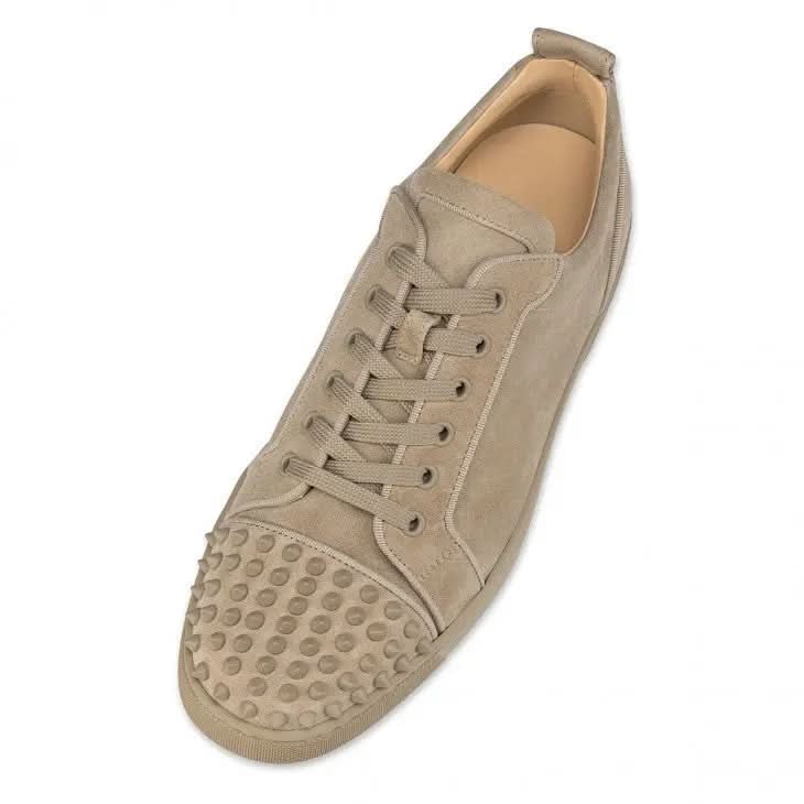 Louboutin Louis Junior Spikes "Veau velours and spikes - Saharienne"