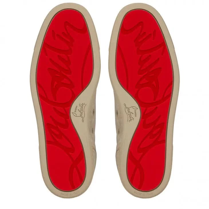 Louboutin Louis Junior Spikes "Veau velours and spikes - Saharienne"