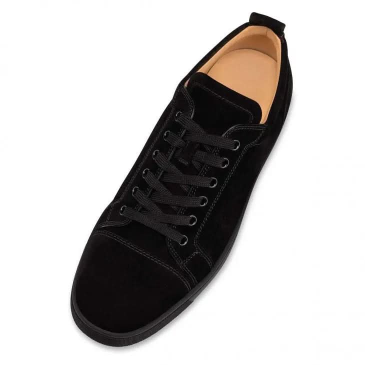 Louboutin Louis Junior "Veau velours - Black"