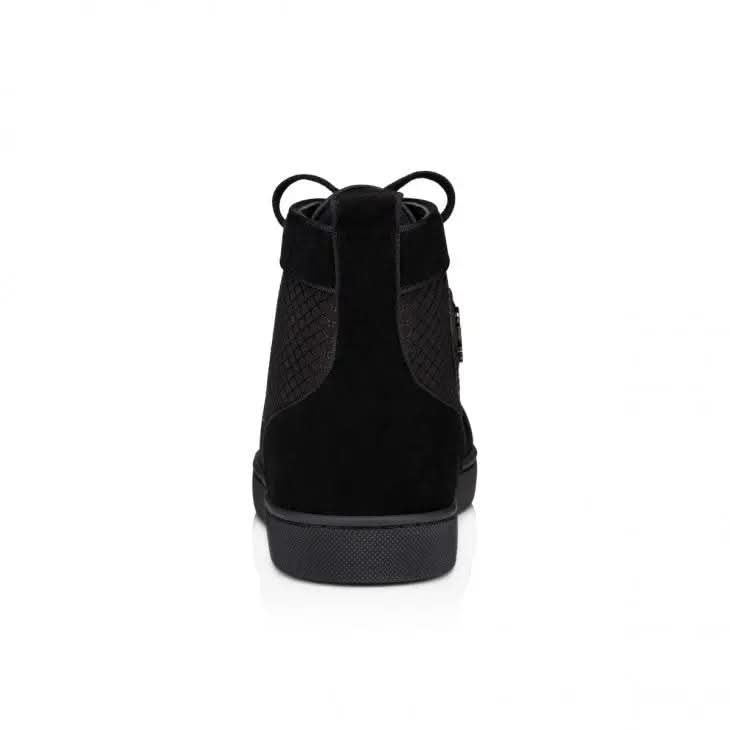 Louboutin Louis "Patent calf leather, nylon and veau velours - Black"