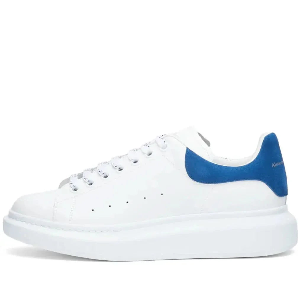 Alexander McQueen Heel Tab 'White & Navy'