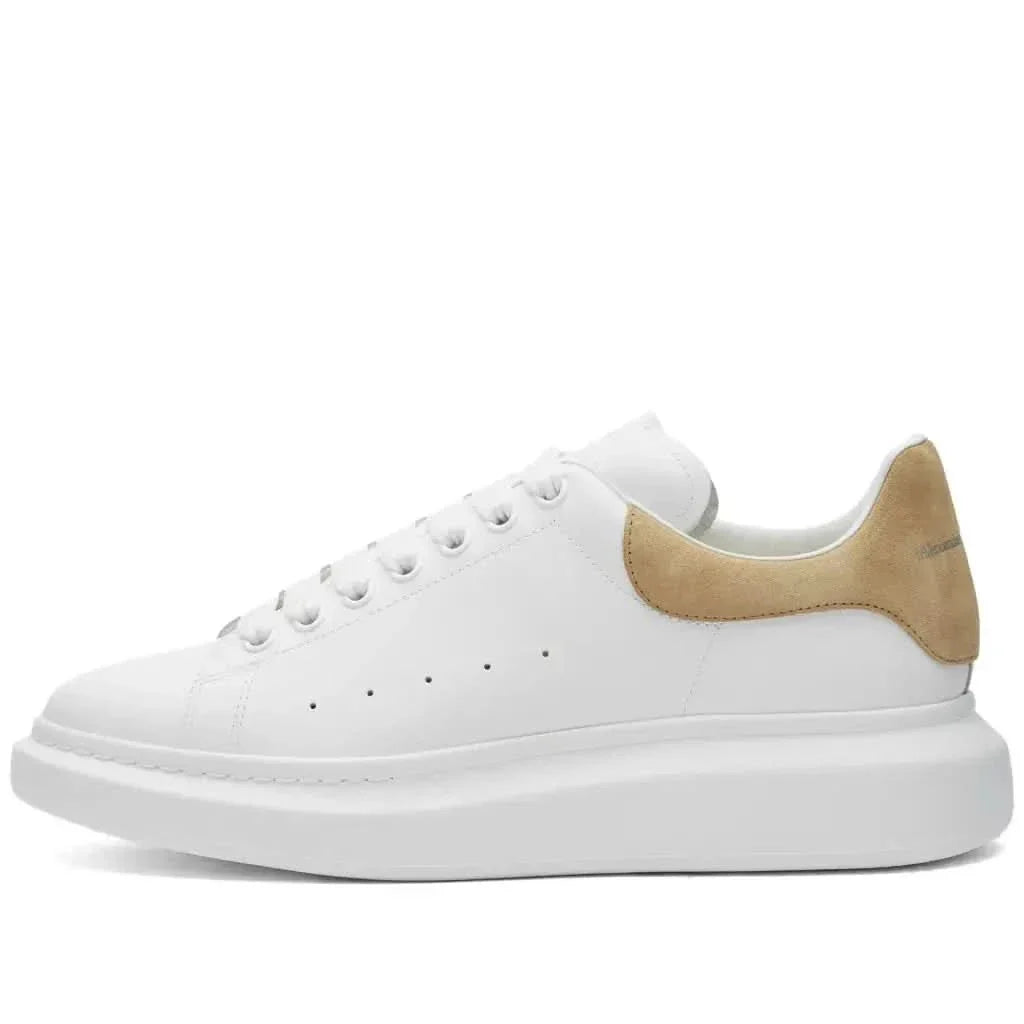 Alexander McQueen Heel Tab 'White & Beige'