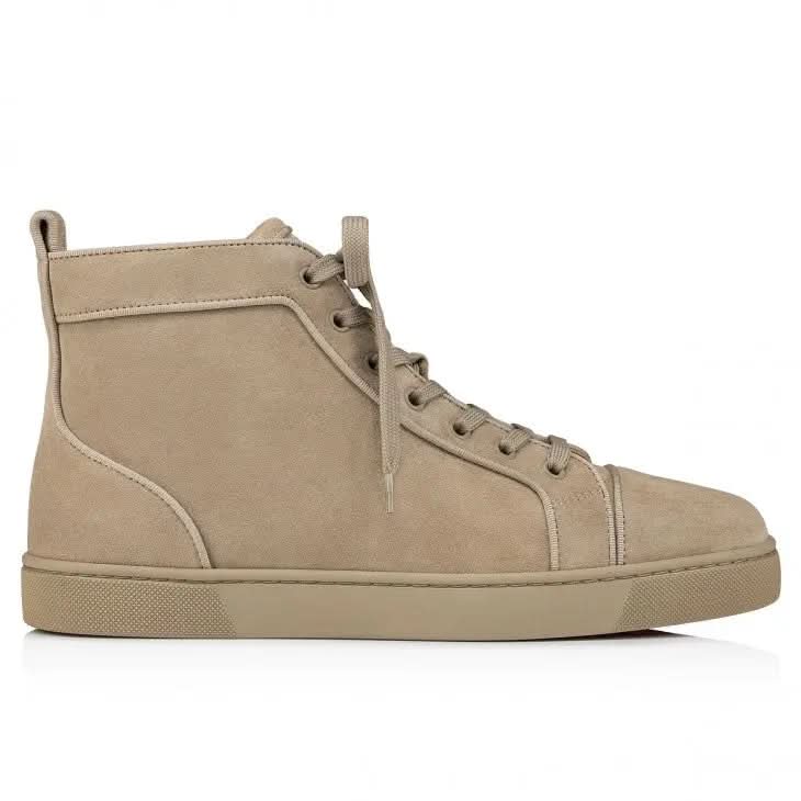 Louboutin Louis Junior "Veau velours - Saharienne"