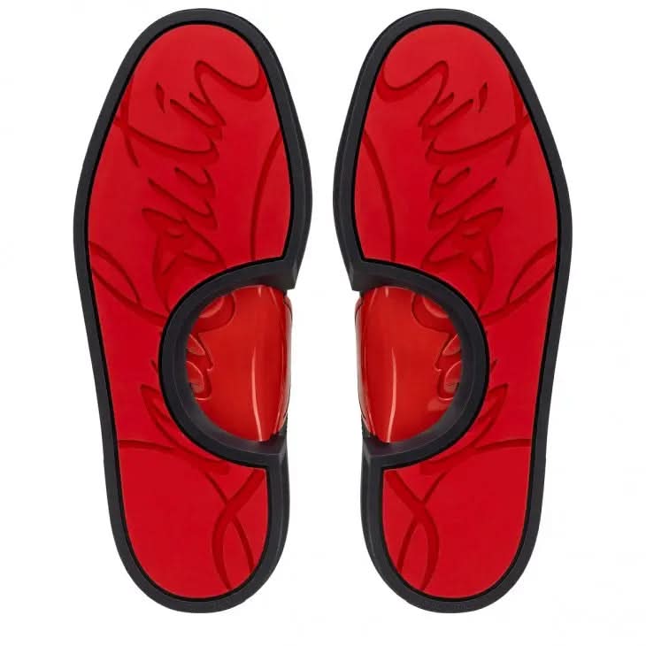 Louboutin Adolon Junior "Recycled polyester and bio-based materials - Navy"