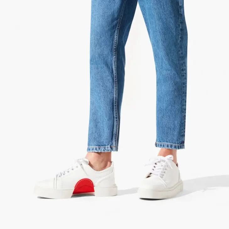 Louboutin Adolon Junior "Recycled polyester and bio-based materials - White"