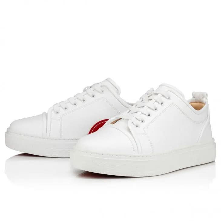 Louboutin Adolon Junior "Recycled polyester and bio-based materials - White"